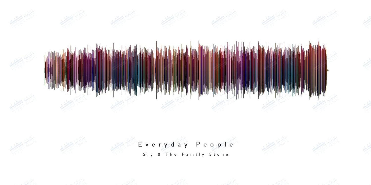 Everyday People by Sly & The Family Stone - Visual Wave Prints