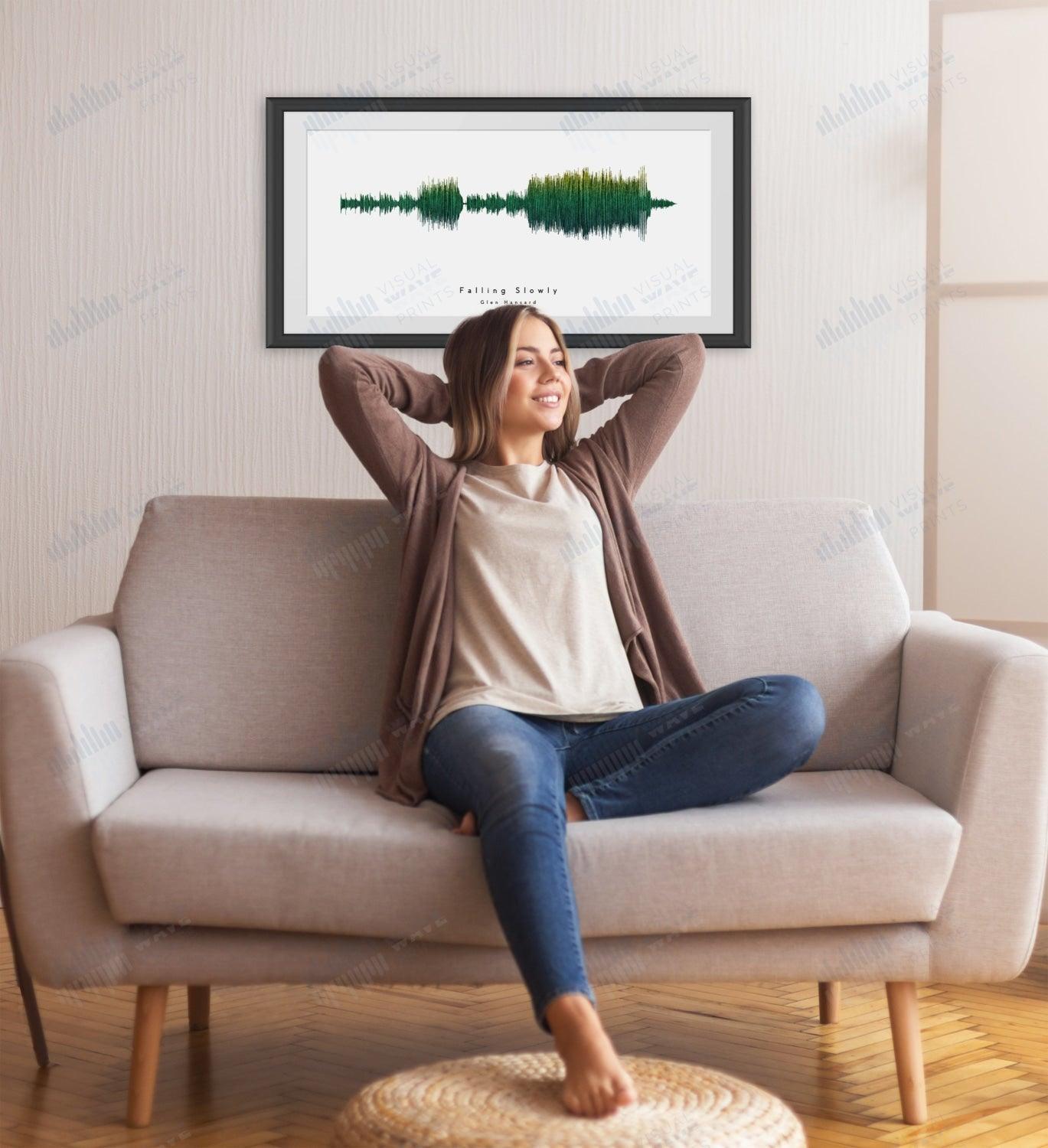 Falling Slowly by Glen Hansard - Visual Wave Prints