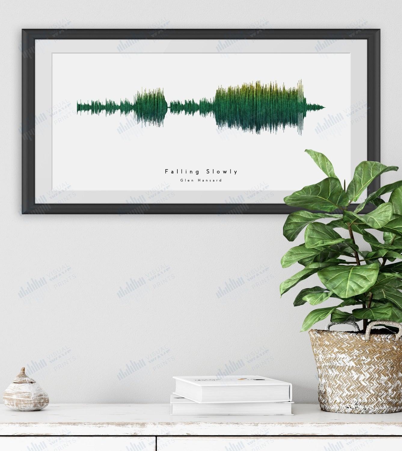 Falling Slowly by Glen Hansard - Visual Wave Prints