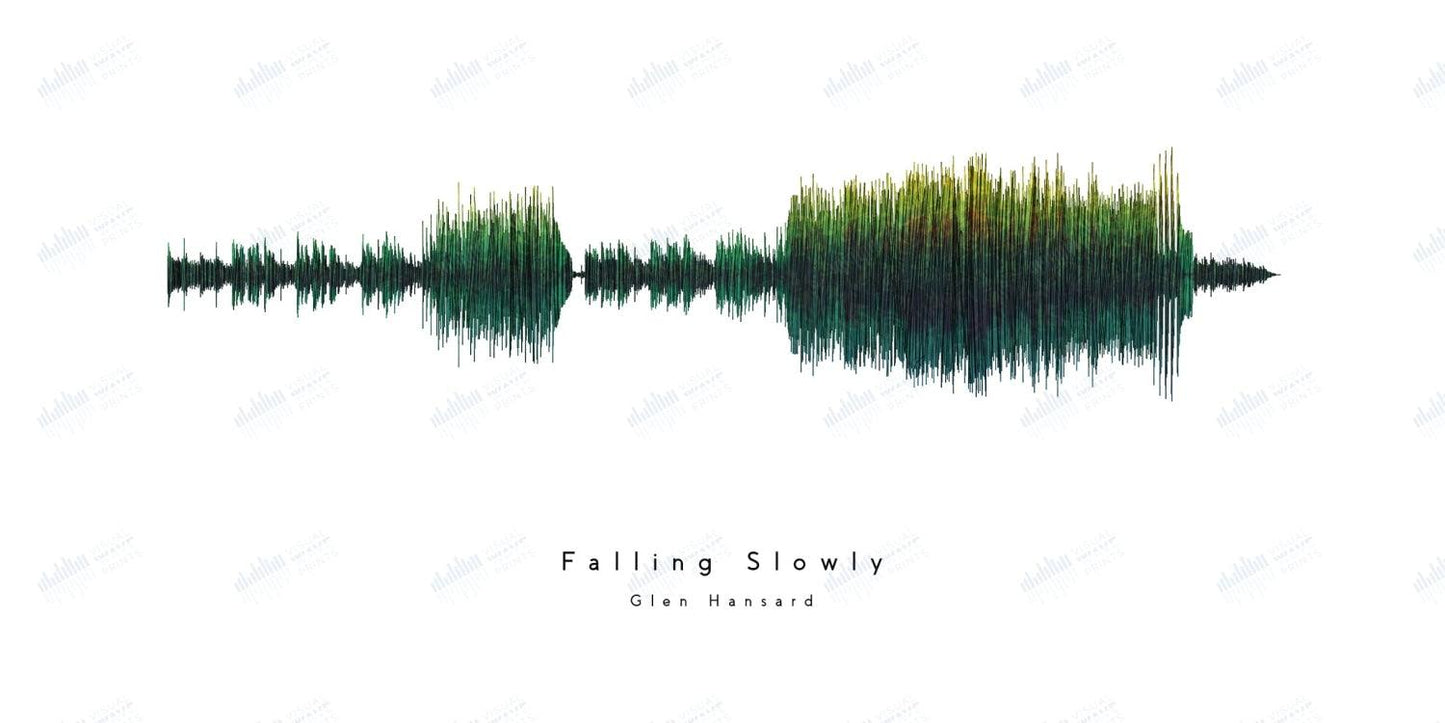 Falling Slowly by Glen Hansard - Visual Wave Prints