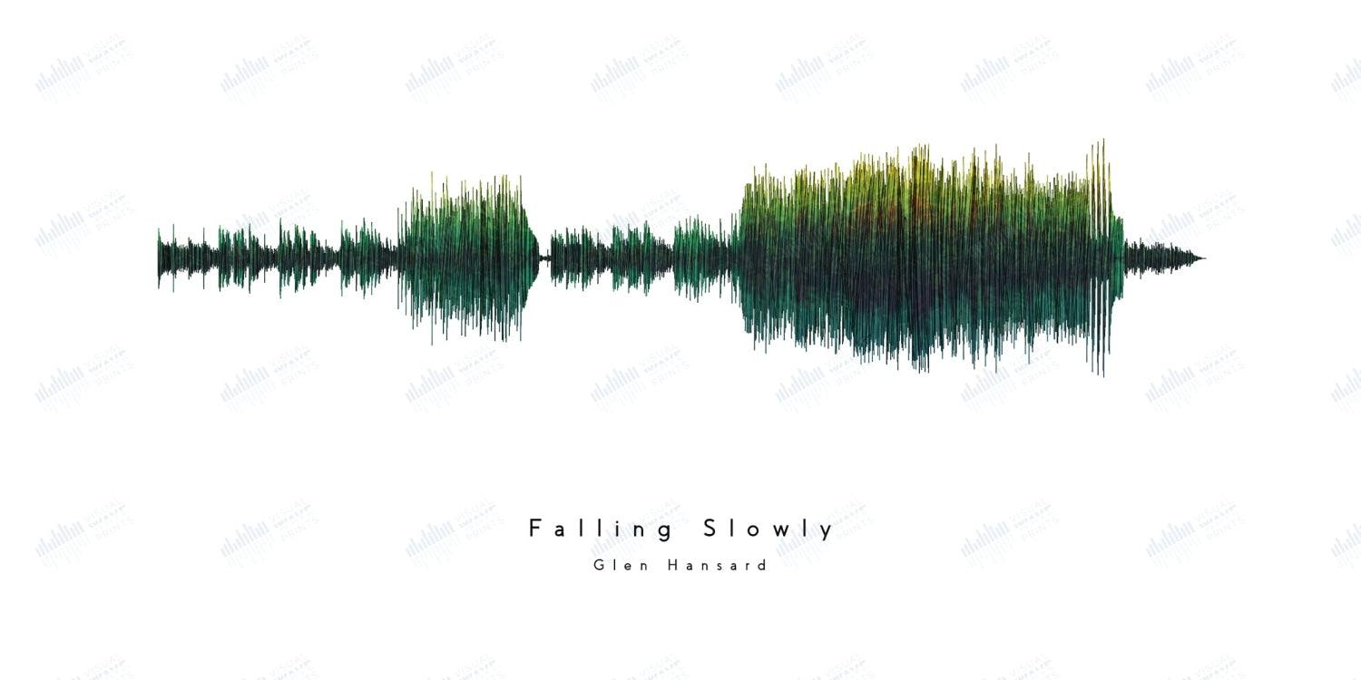 Falling Slowly by Glen Hansard - Visual Wave Prints