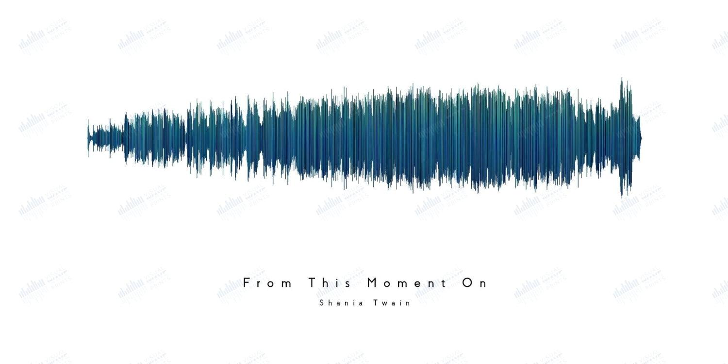 From This Moment On by Shania Twain - Visual Wave Prints