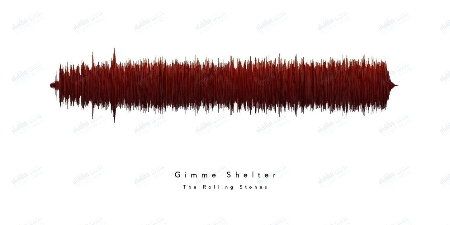 Gimme Shelter by The Rolling Stones - Visual Wave Prints