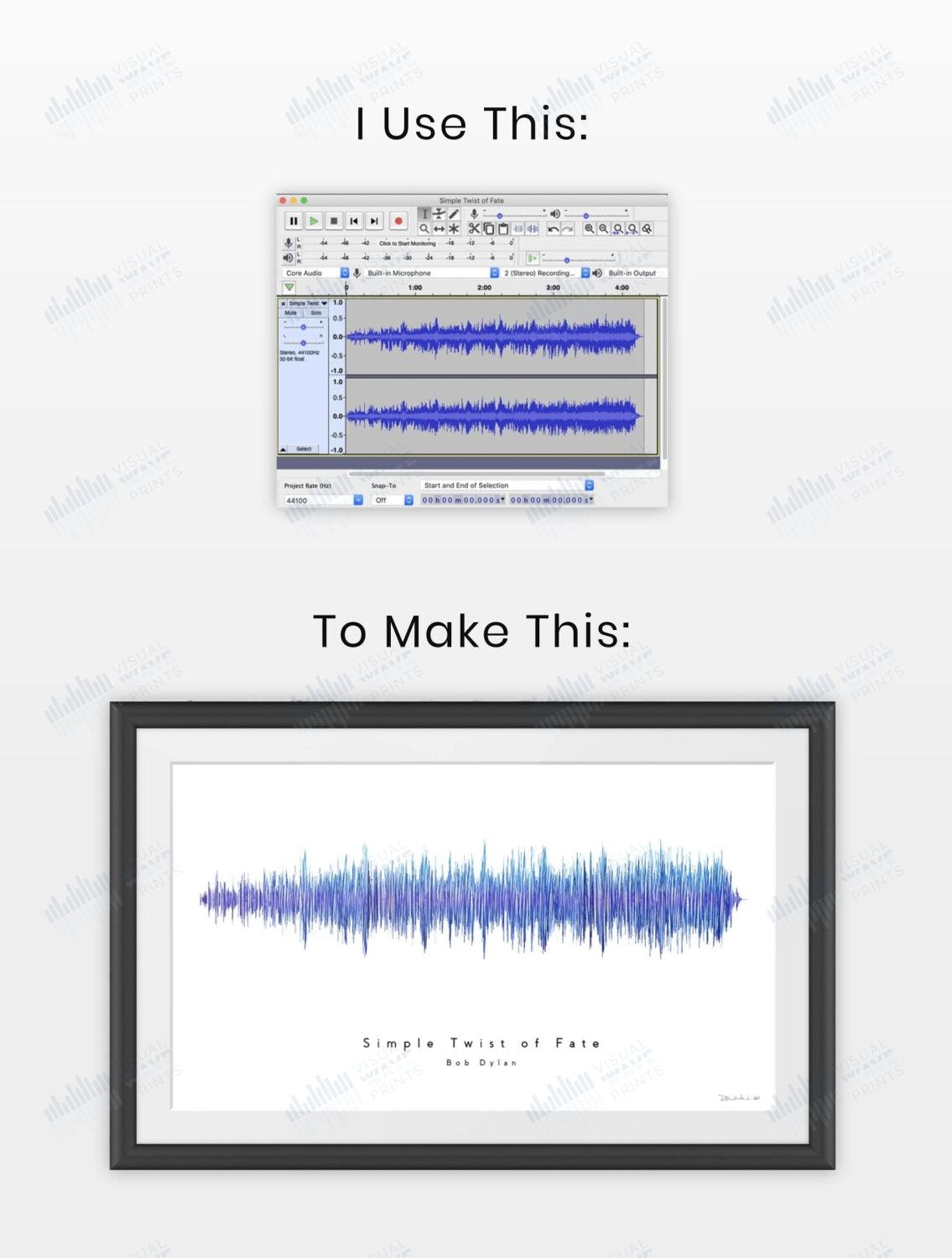 Graceland by Paul Simon - Visual Wave Prints