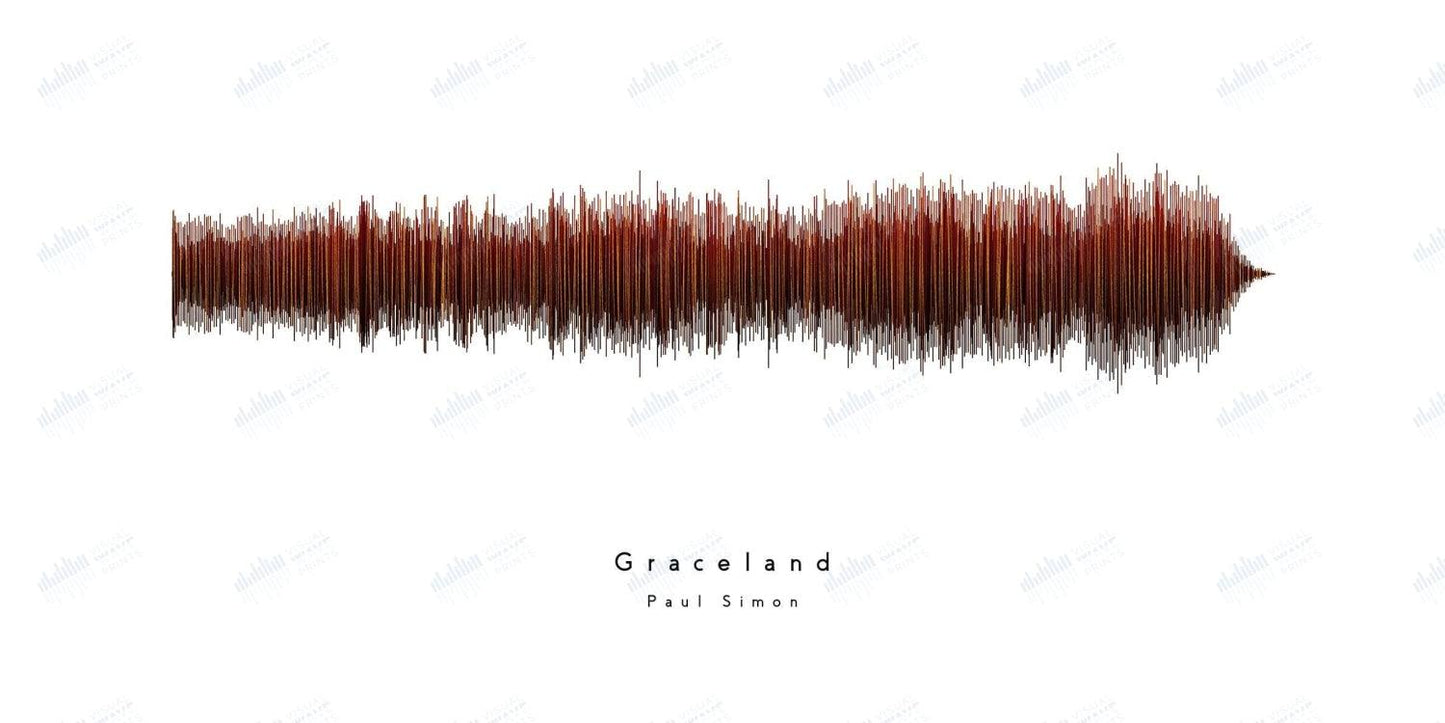 Graceland by Paul Simon - Visual Wave Prints