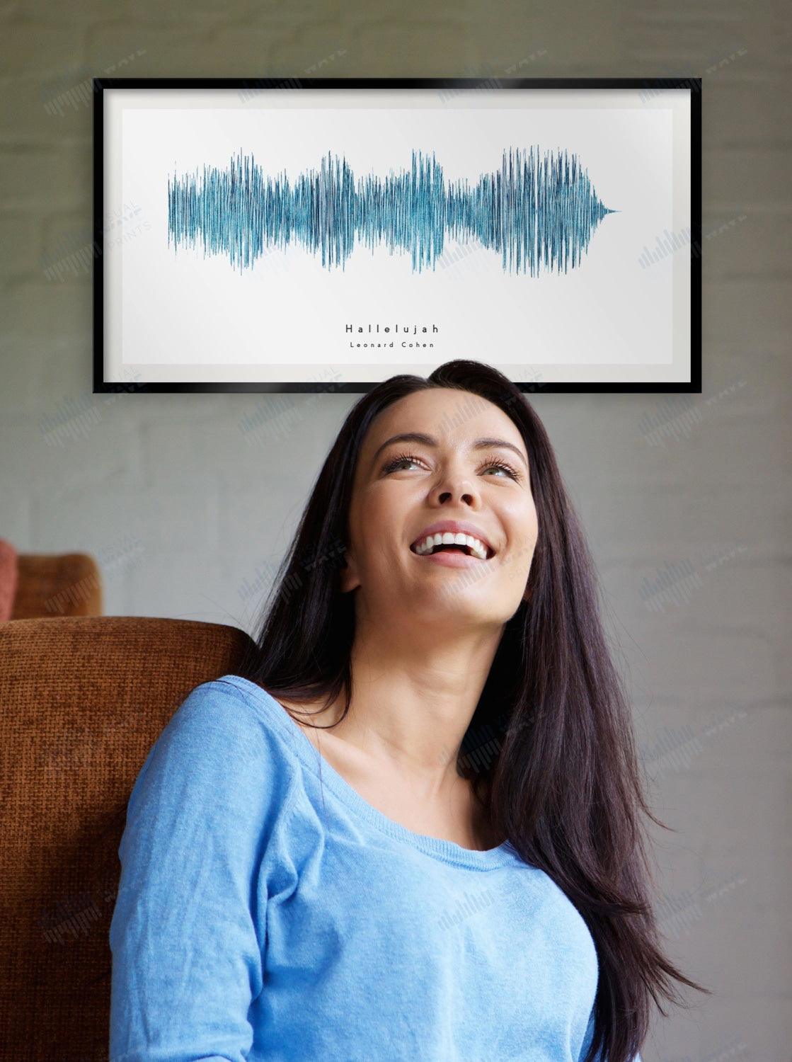 Hallelujah by Leonard Cohen - Visual Wave Prints