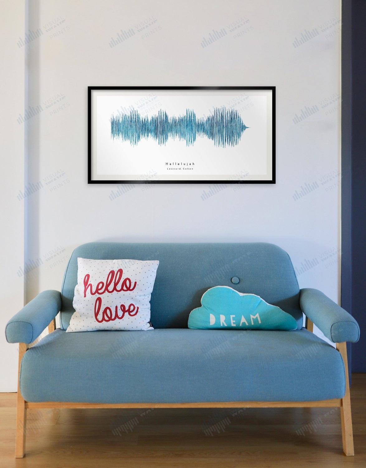 Hallelujah by Leonard Cohen - Visual Wave Prints
