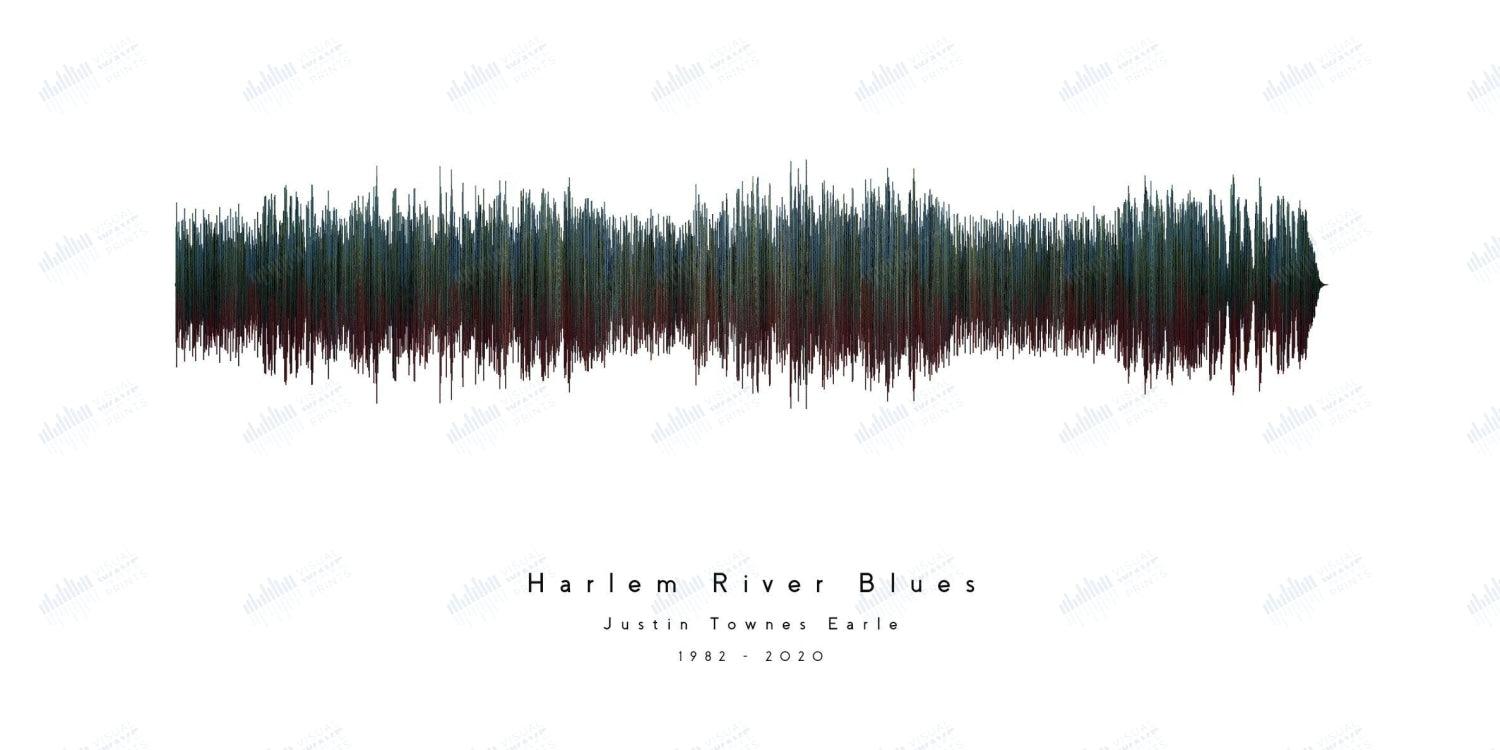 Harlem River Blues by Justin Townes Earl - Visual Wave Prints