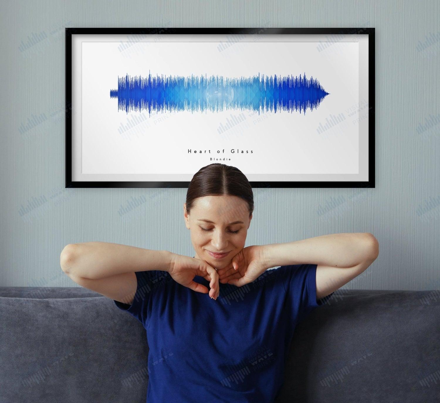 Heart of Glass by Blondie - Visual Wave Prints