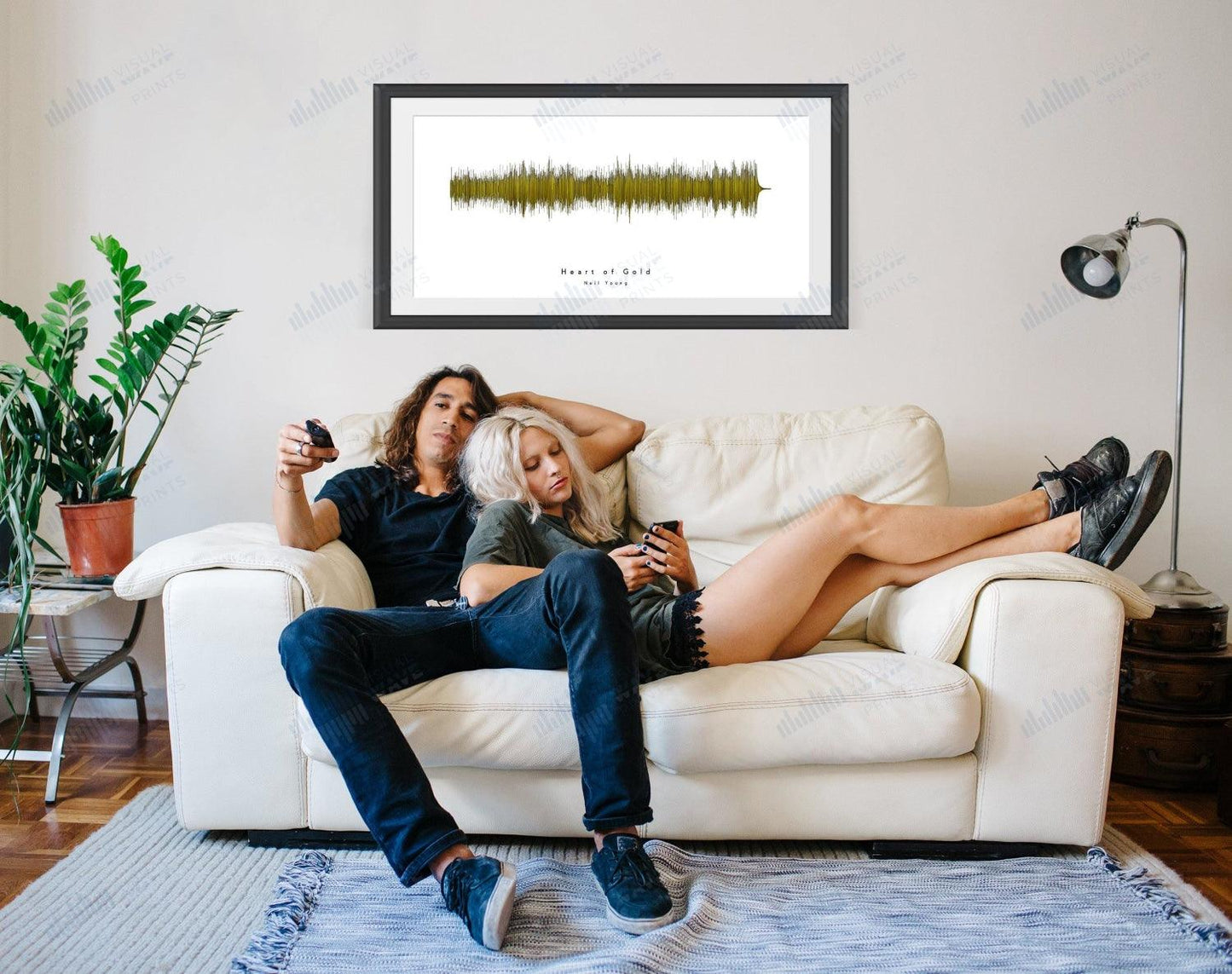 Heart of Gold by Neil Young - Visual Wave Prints
