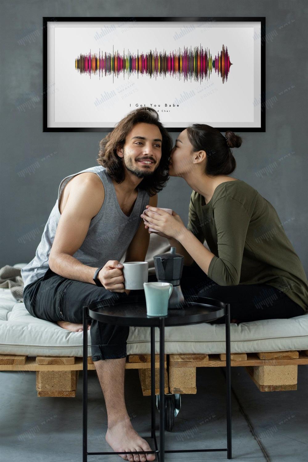 I Got You Babe by Sonny and Cher - Visual Wave Prints