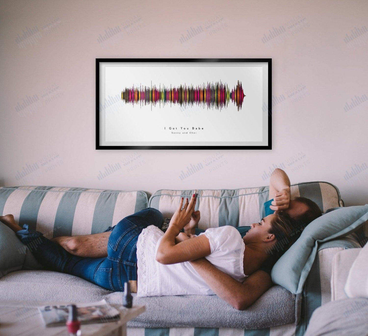 I Got You Babe by Sonny and Cher - Visual Wave Prints