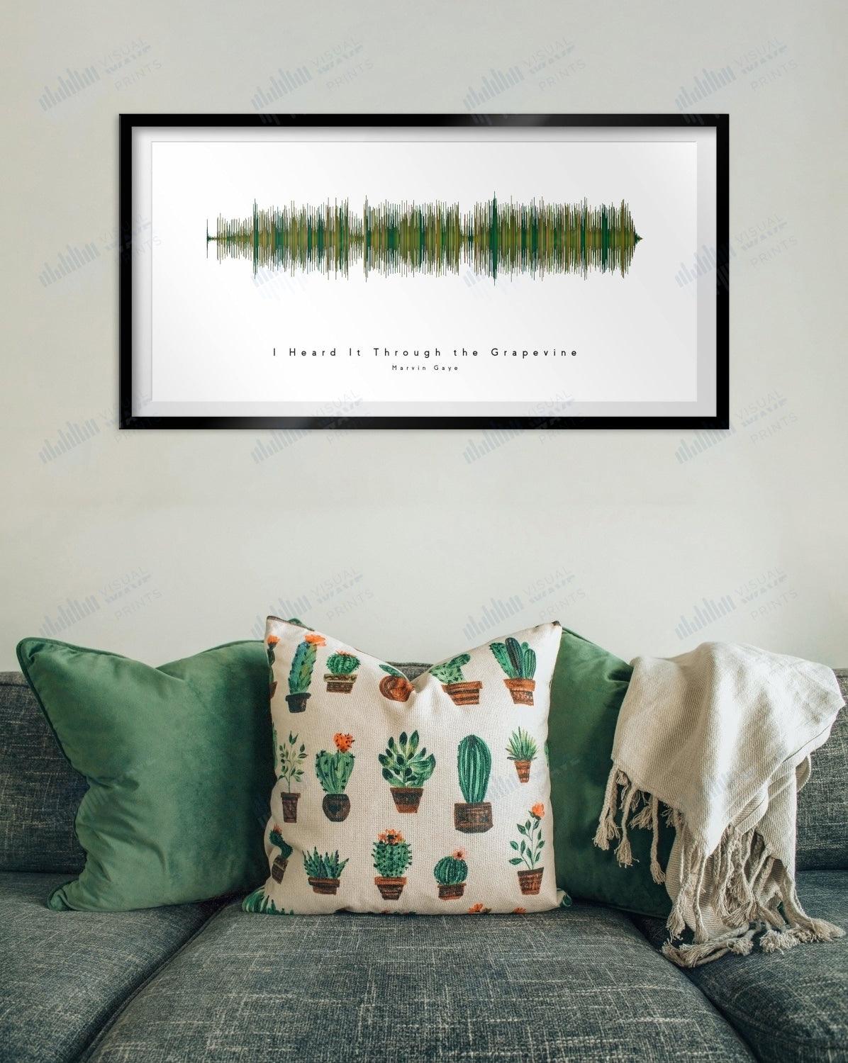 I Heard It Through the Grapevine by Marvin Gaye - Visual Wave Prints