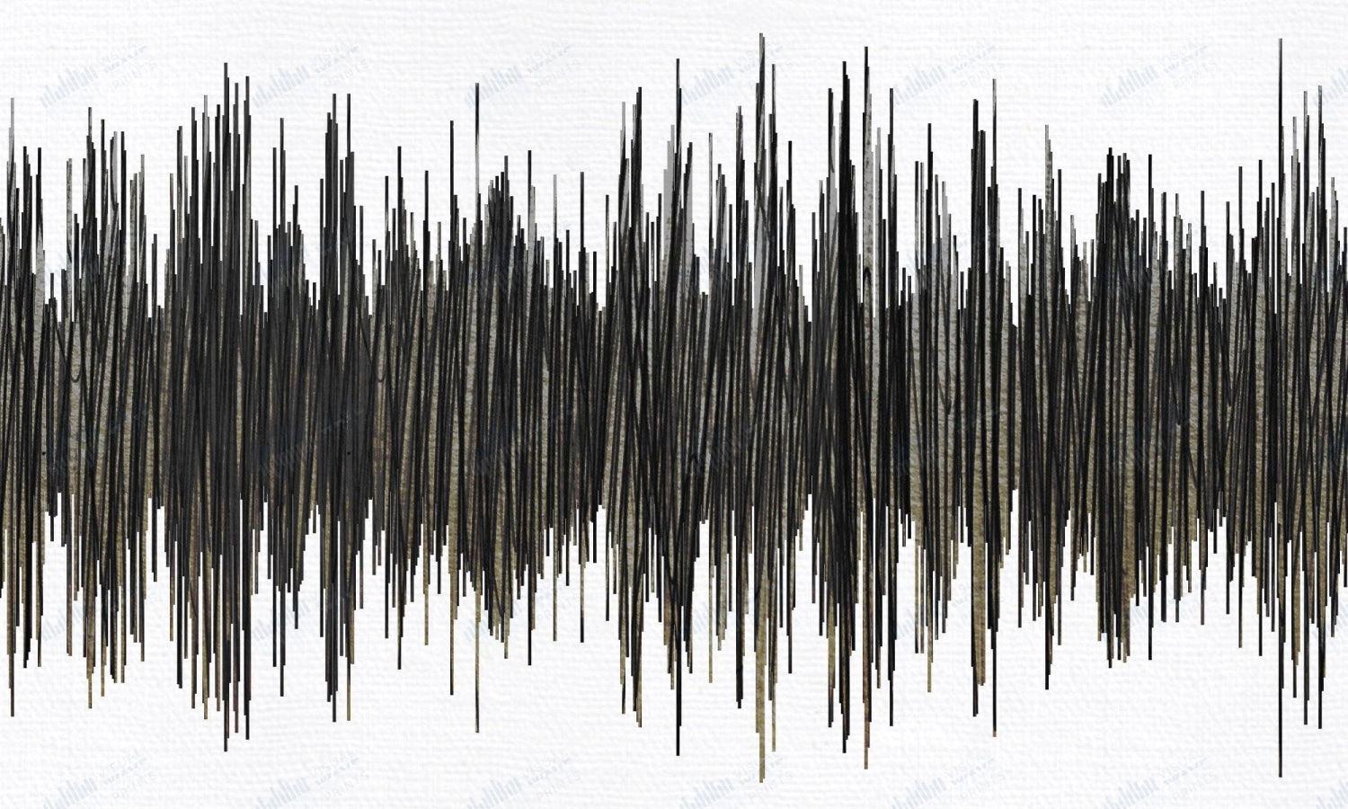 I Walk the Line by Johnny Cash - Visual Wave Prints