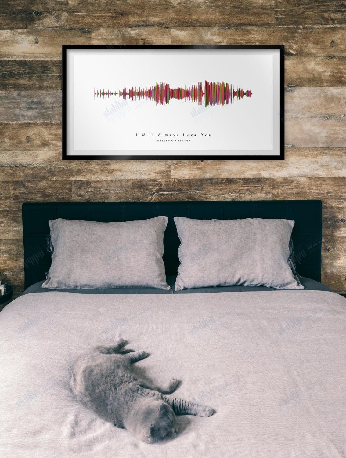 I Will Always Love You by Whitney Houston - Visual Wave Prints