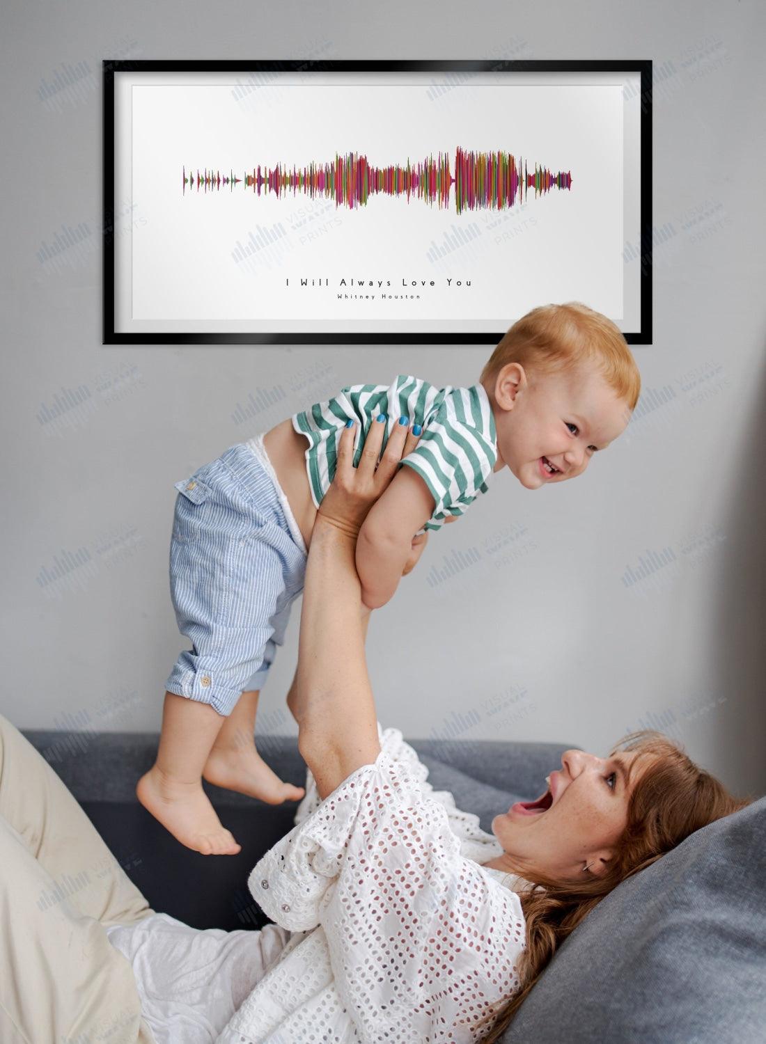 I Will Always Love You by Whitney Houston - Visual Wave Prints