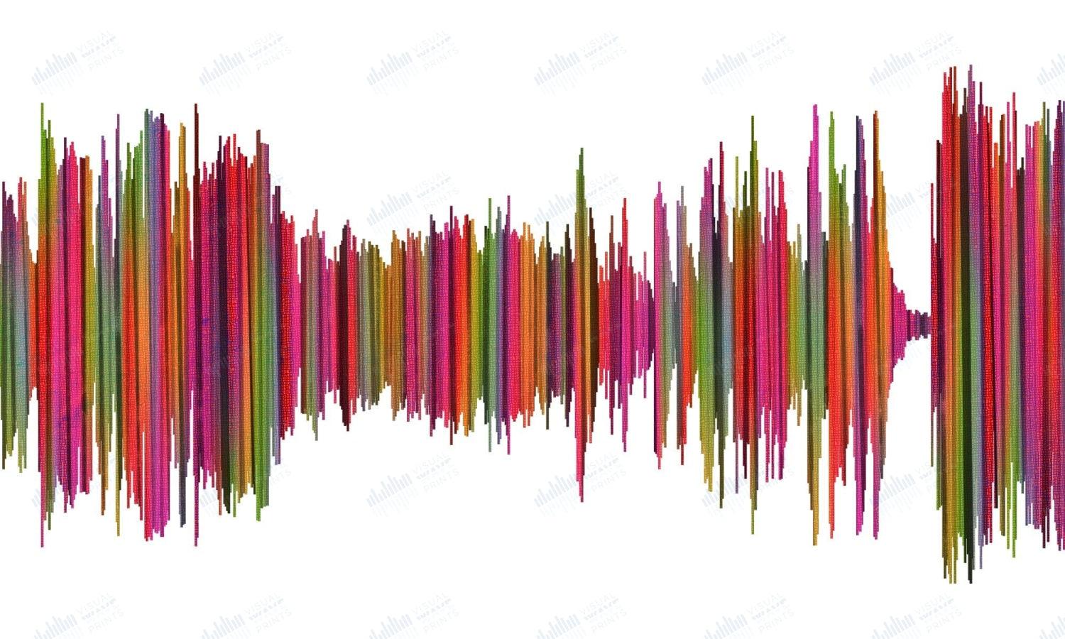 I Will Always Love You by Whitney Houston - Visual Wave Prints
