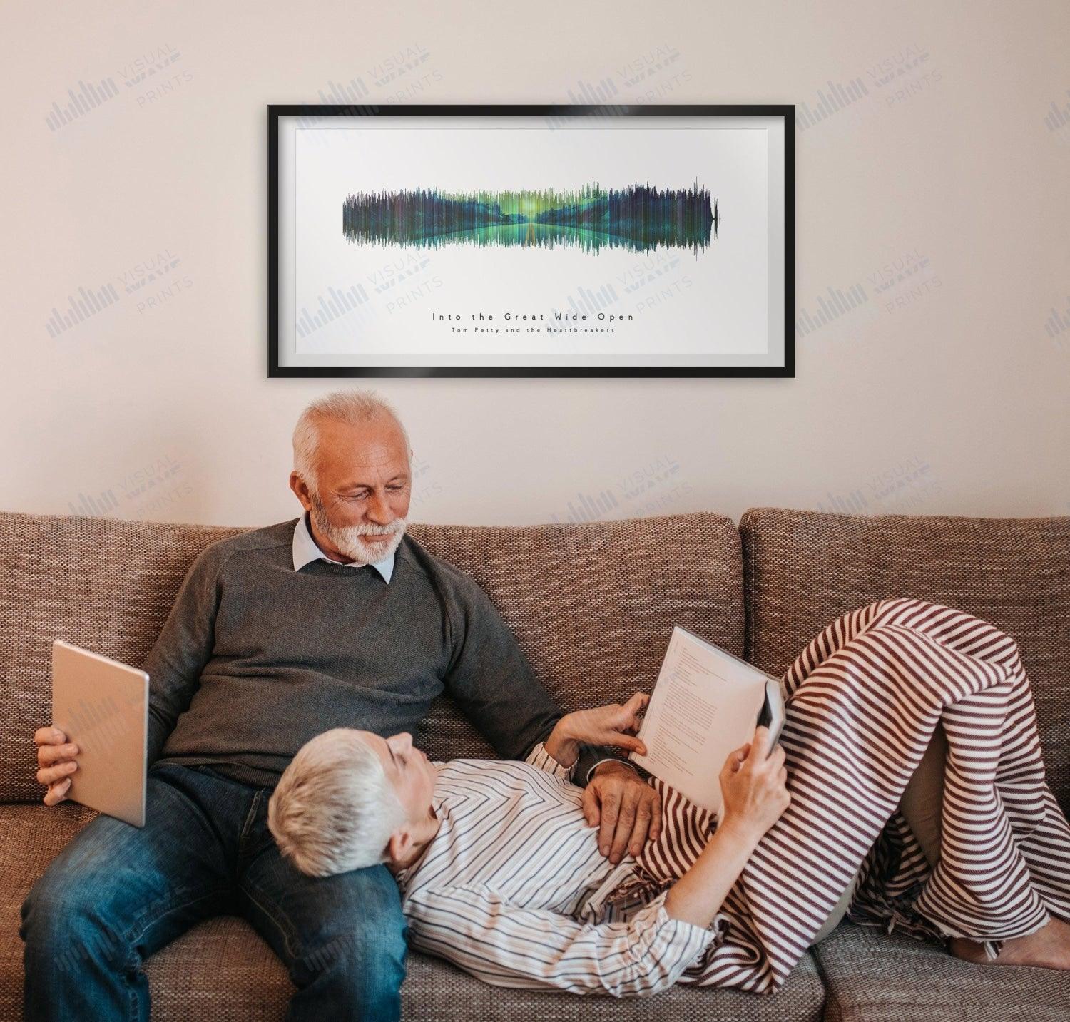 Into the Great Wide Open by Tom Petty - Visual Wave Prints