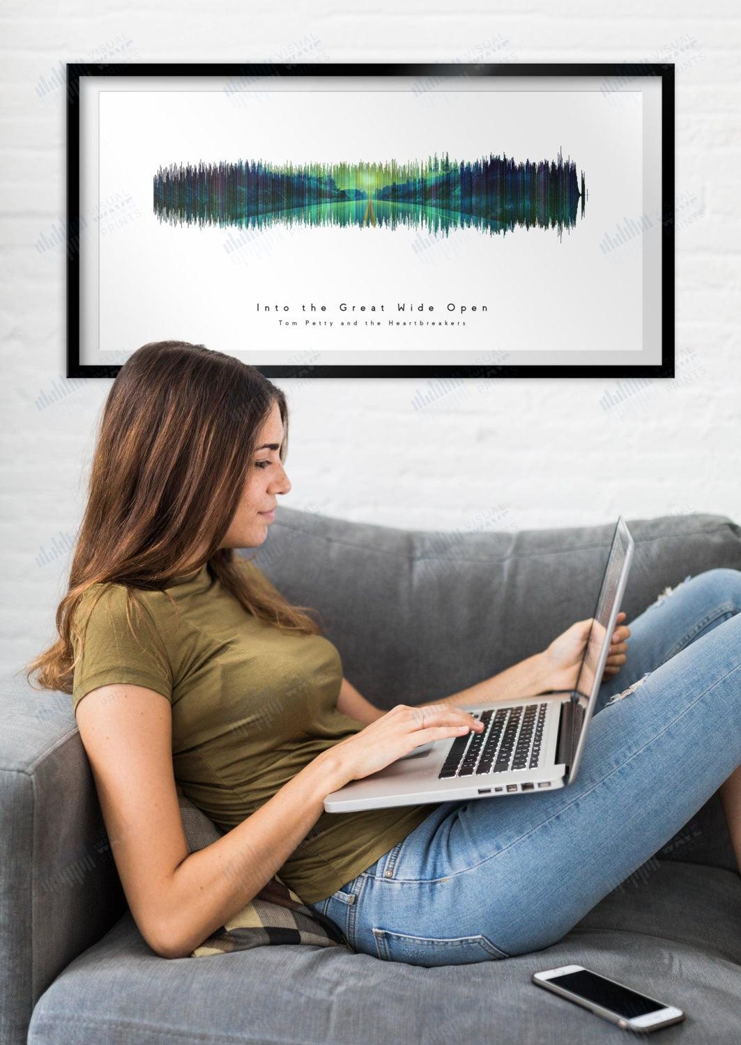 Into the Great Wide Open by Tom Petty - Visual Wave Prints