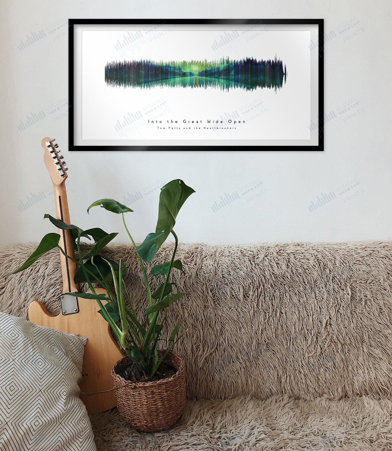 Into the Great Wide Open by Tom Petty - Visual Wave Prints