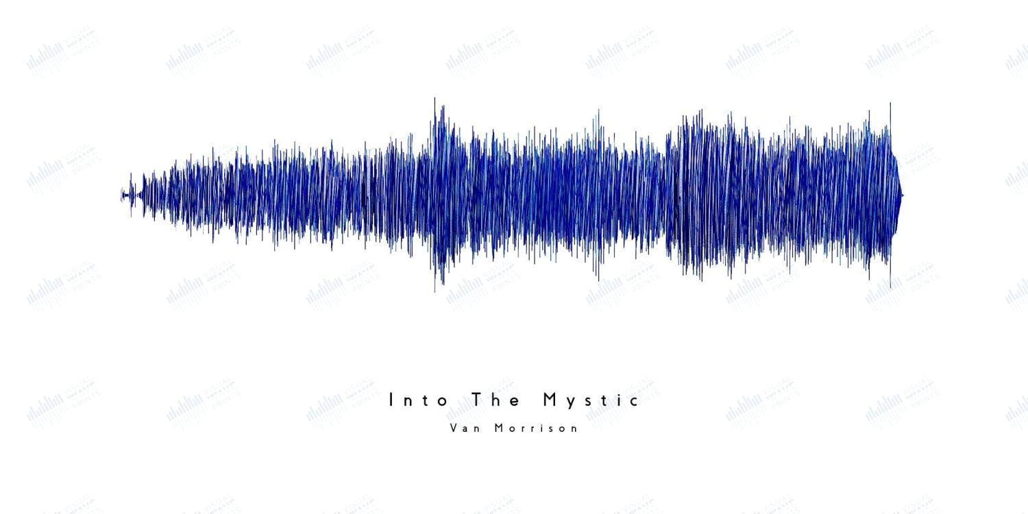 Into the Mystic by Van Morrison - Visual Wave Prints