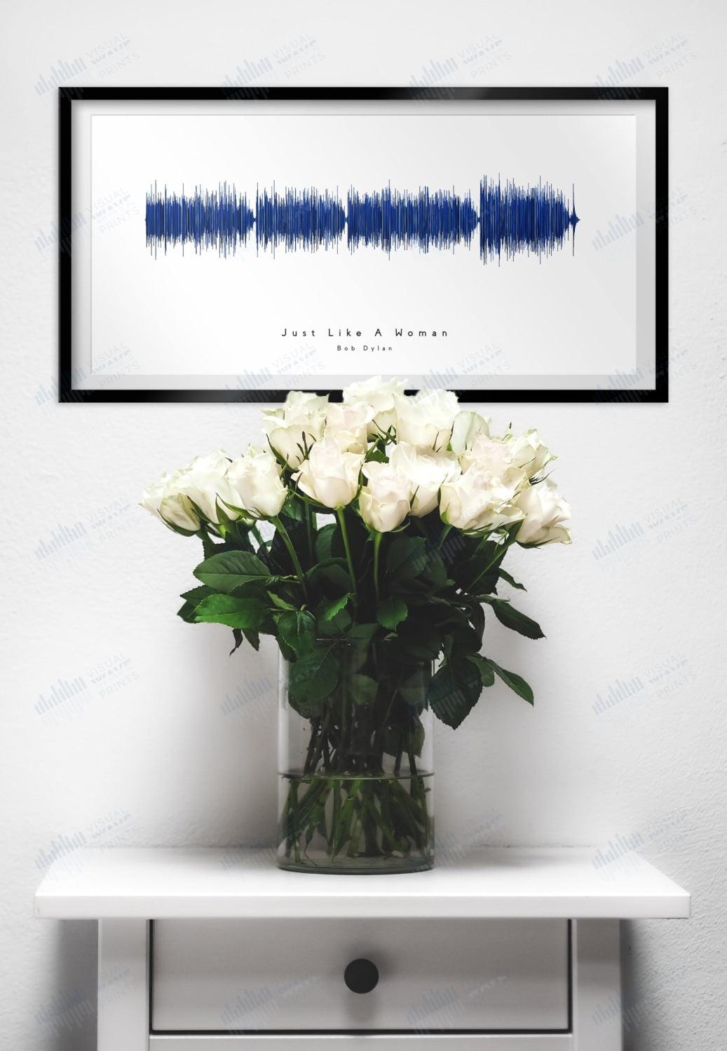 Just Like a Woman by Bob Dylan - Visual Wave Prints
