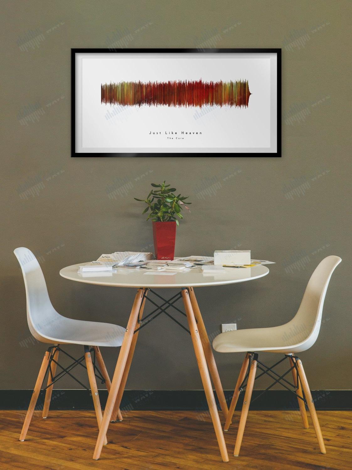 Just Like Heaven by The Cure - Visual Wave Prints