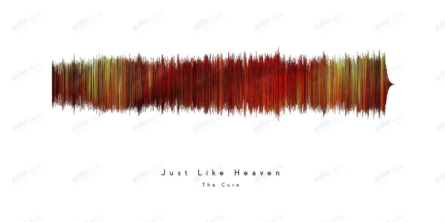 Just Like Heaven by The Cure - Visual Wave Prints