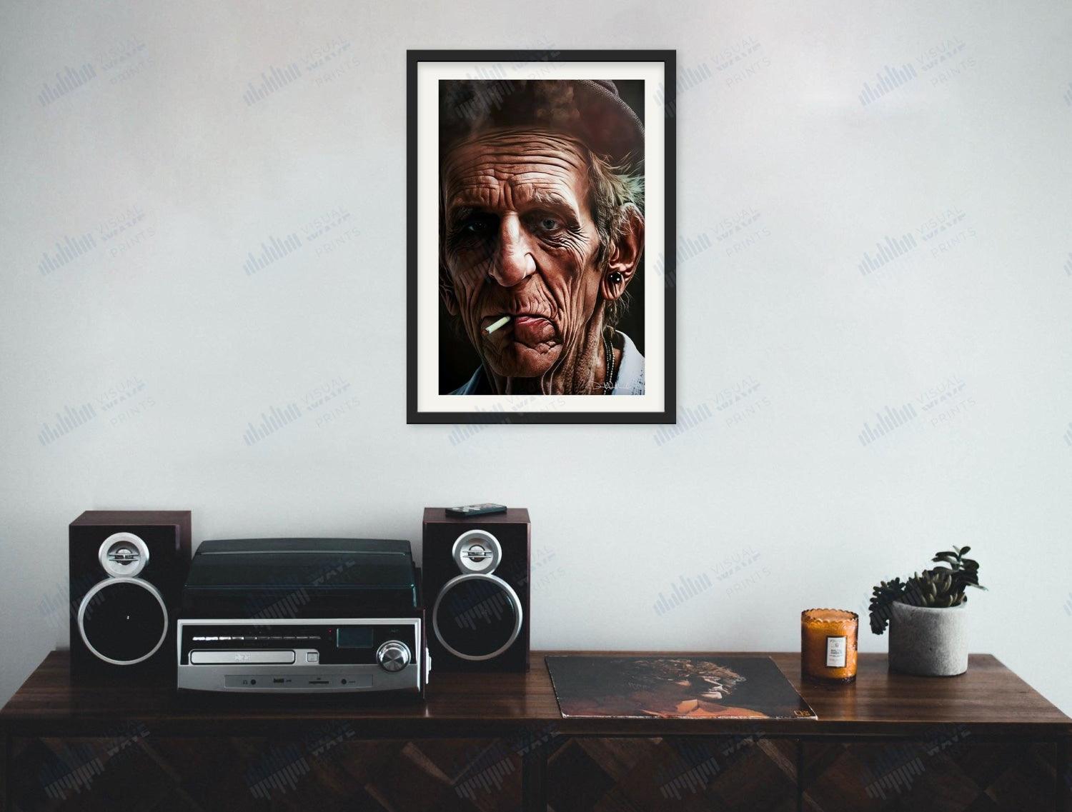 Keith Richards Original Portrait - Visual Wave Prints