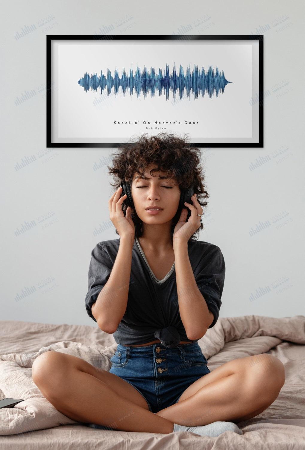 Knockin' on Heaven's Door by Bob Dylan - Visual Wave Prints