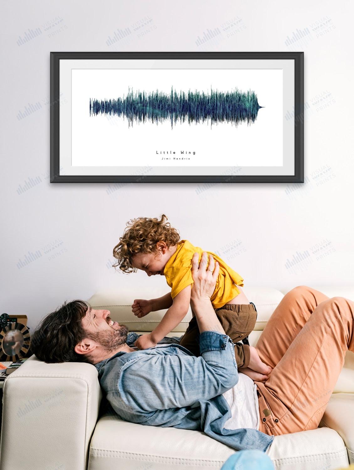Little Wing by Jimi Hendrix - Visual Wave Prints