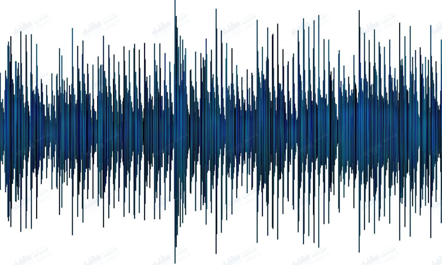 Long Way Home by Tom Waits - Visual Wave Prints