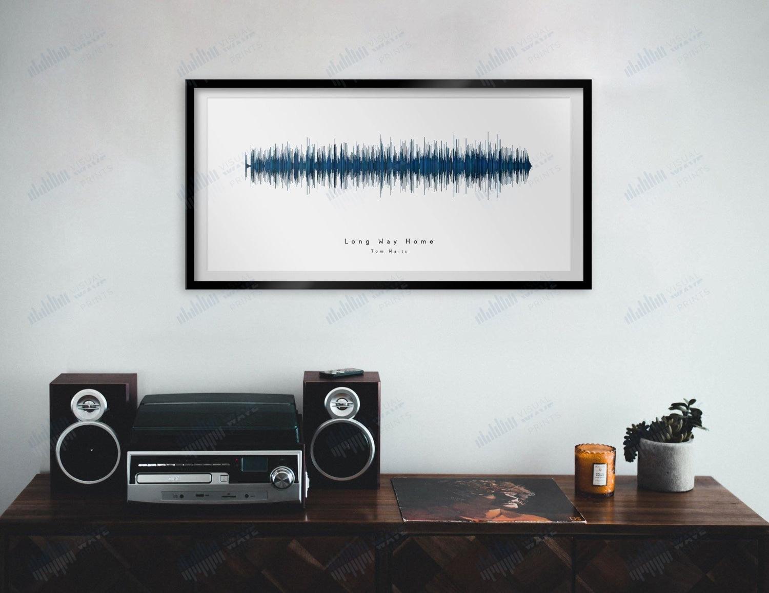 Long Way Home by Tom Waits - Visual Wave Prints