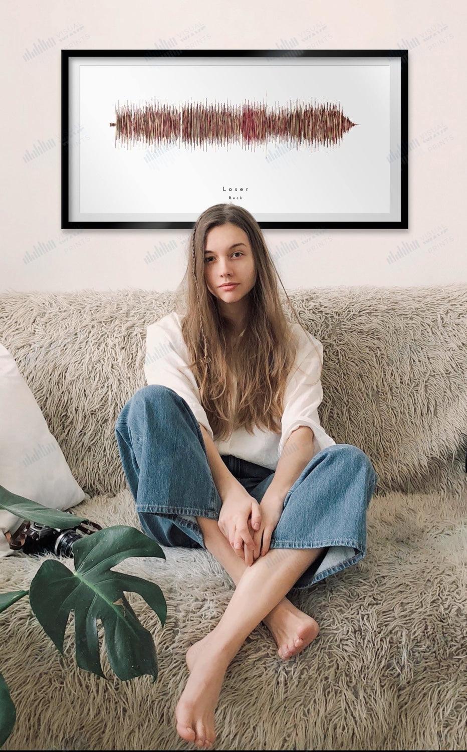 Loser by Beck - Visual Wave Prints