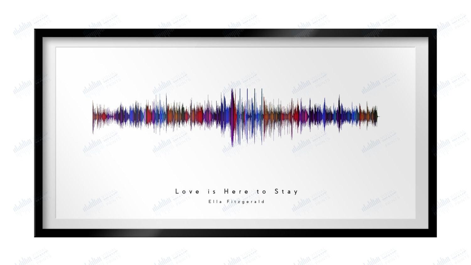 Love Is Here to Stay by Ella Fitzgerald - Visual Wave Prints