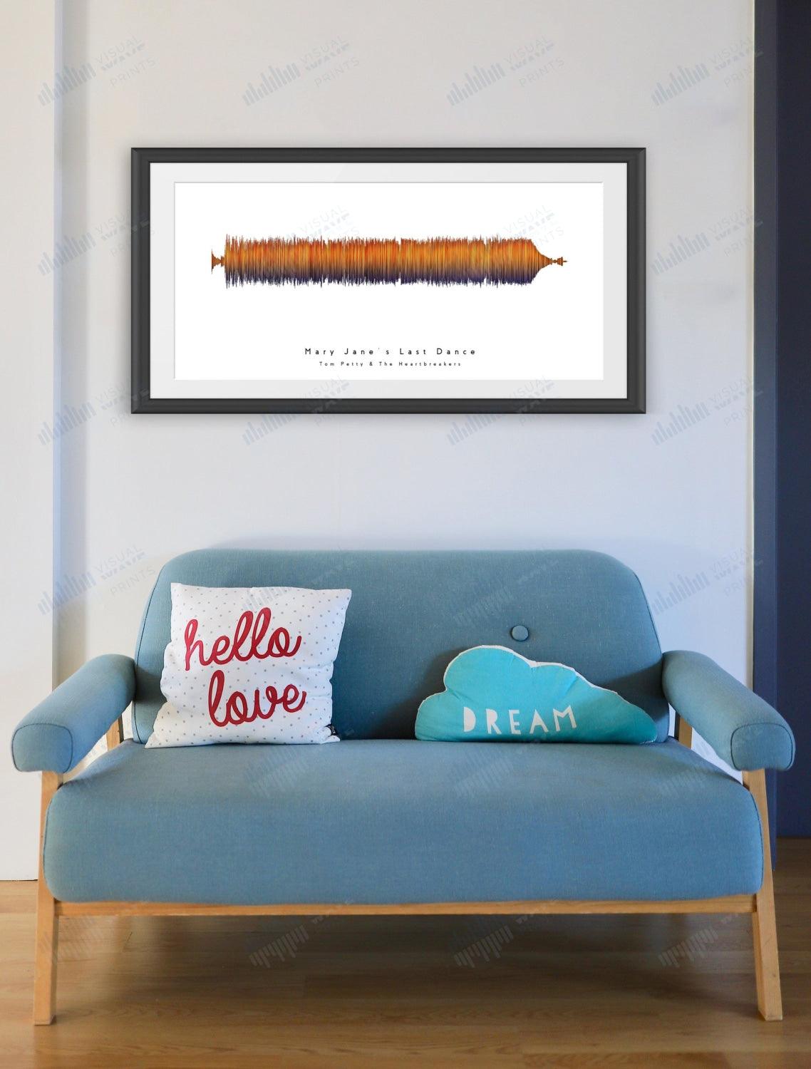 Mary Jane's Last Dance by Tom Petty & The Heartbreakers - Visual Wave Prints