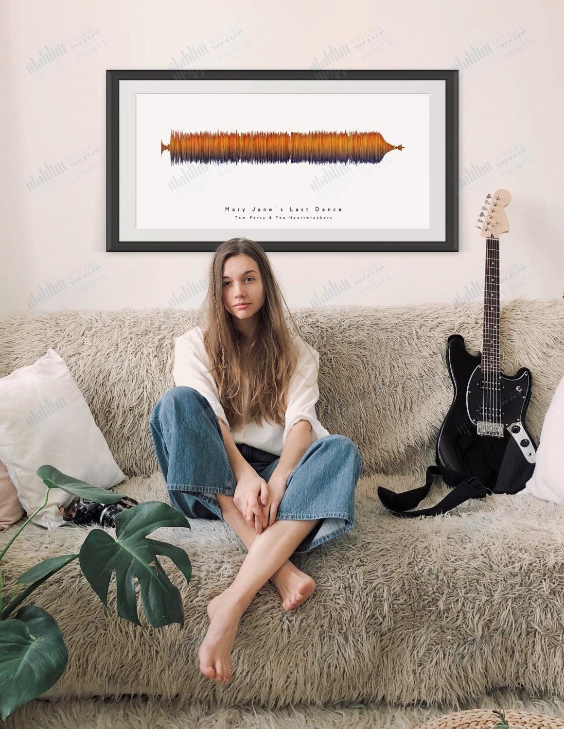 Mary Jane's Last Dance by Tom Petty & The Heartbreakers - Visual Wave Prints