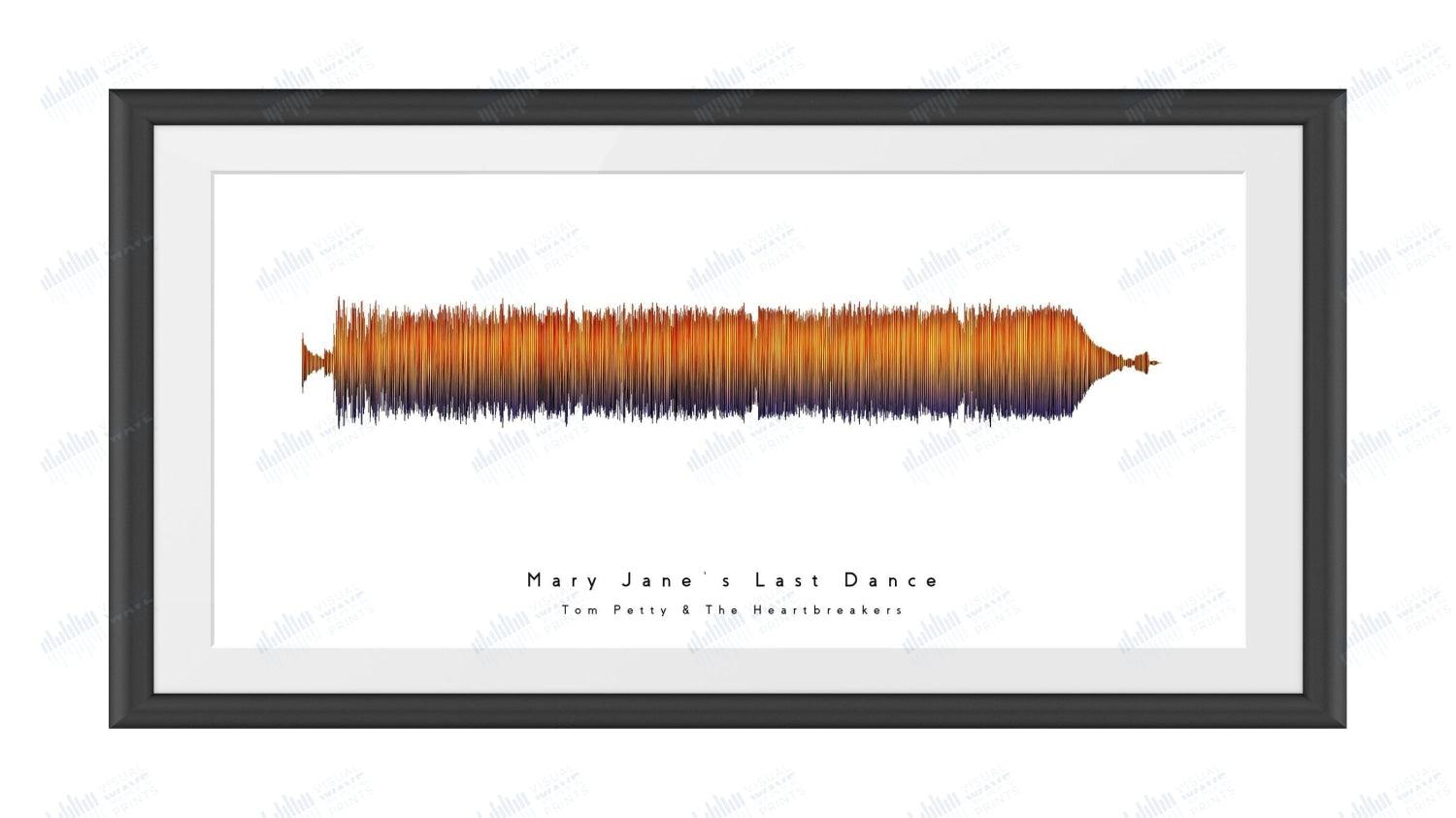 Mary Jane's Last Dance by Tom Petty & The Heartbreakers - Visual Wave Prints