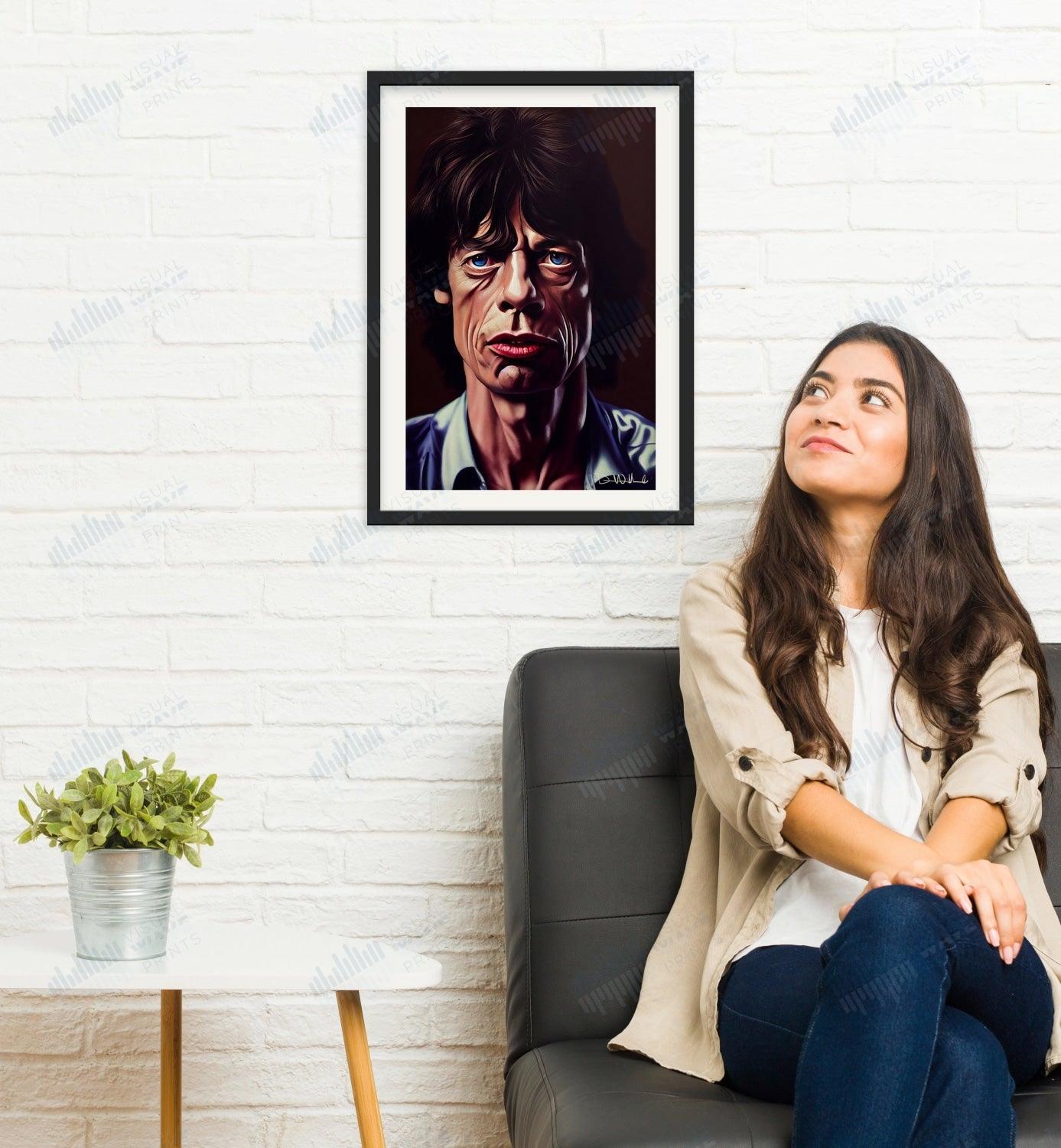 Mick Jagger Original Portrait - Visual Wave Prints