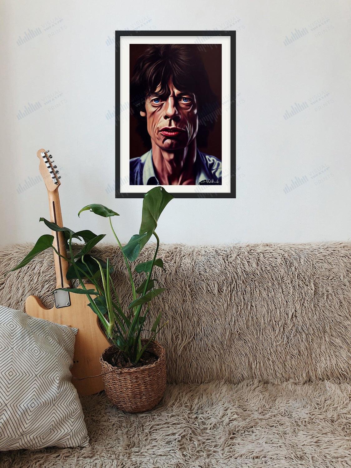 Mick Jagger Original Portrait - Visual Wave Prints