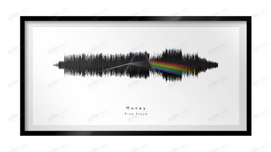 Money by Pink Floyd - Visual Wave Prints