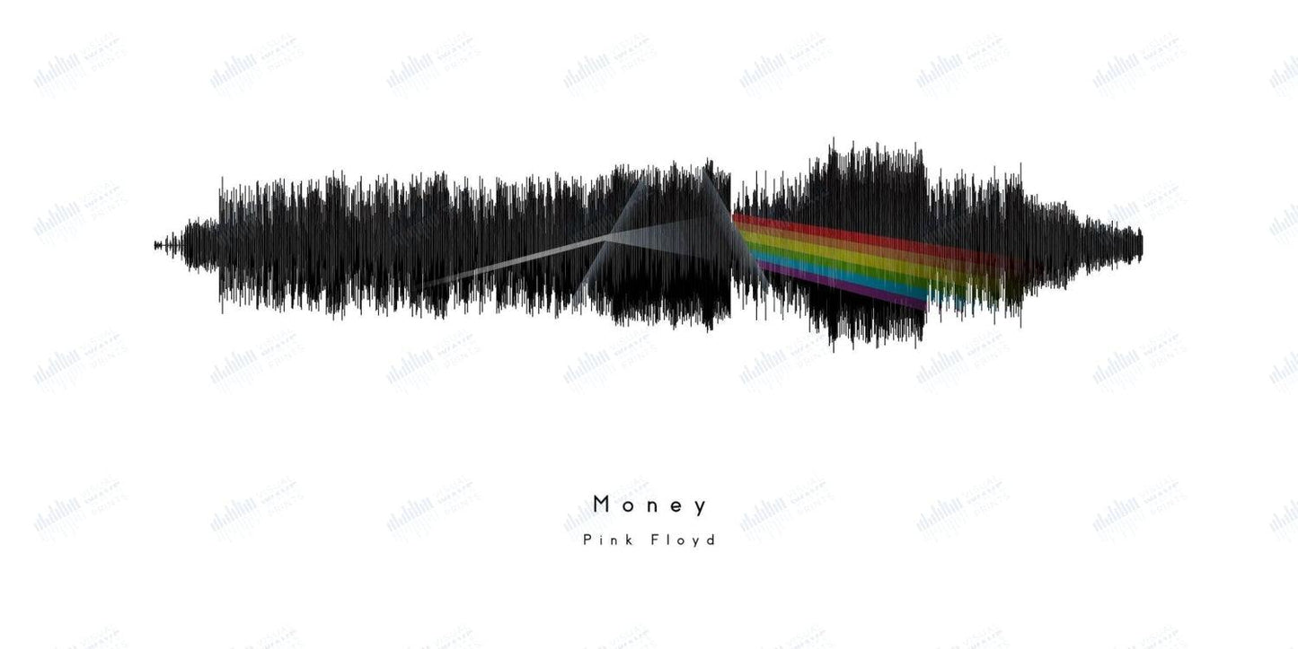Money by Pink Floyd - Visual Wave Prints