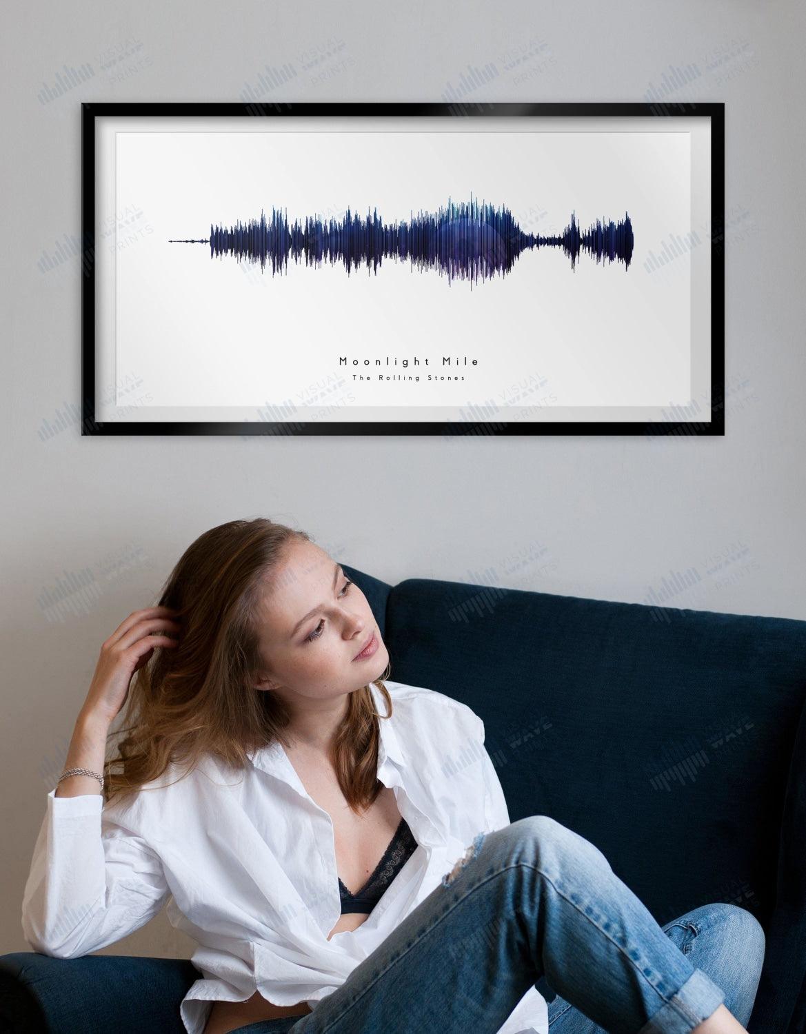 Moonlight Mile by The Rolling Stones - Visual Wave Prints
