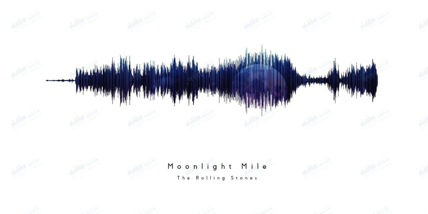 Moonlight Mile by The Rolling Stones - Visual Wave Prints