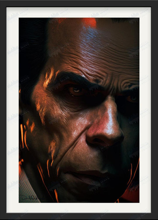 Nick Cave Original Portrait - Visual Wave Prints