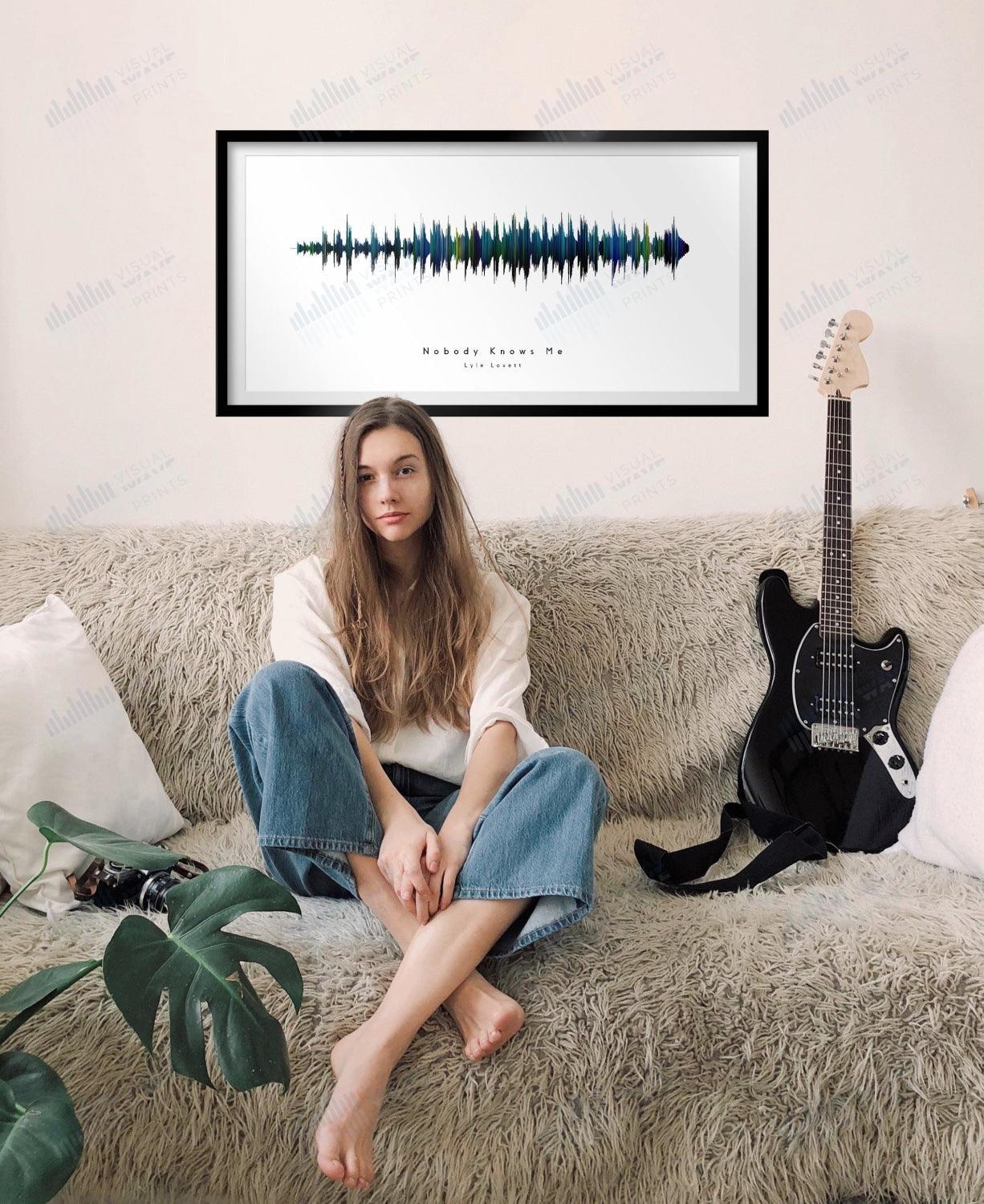 Nobody Knows Me by Lyle Lovett - Visual Wave Prints