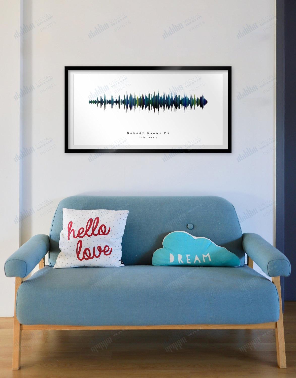 Nobody Knows Me by Lyle Lovett - Visual Wave Prints