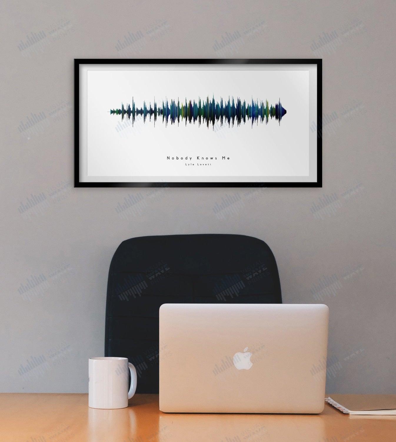 Nobody Knows Me by Lyle Lovett - Visual Wave Prints