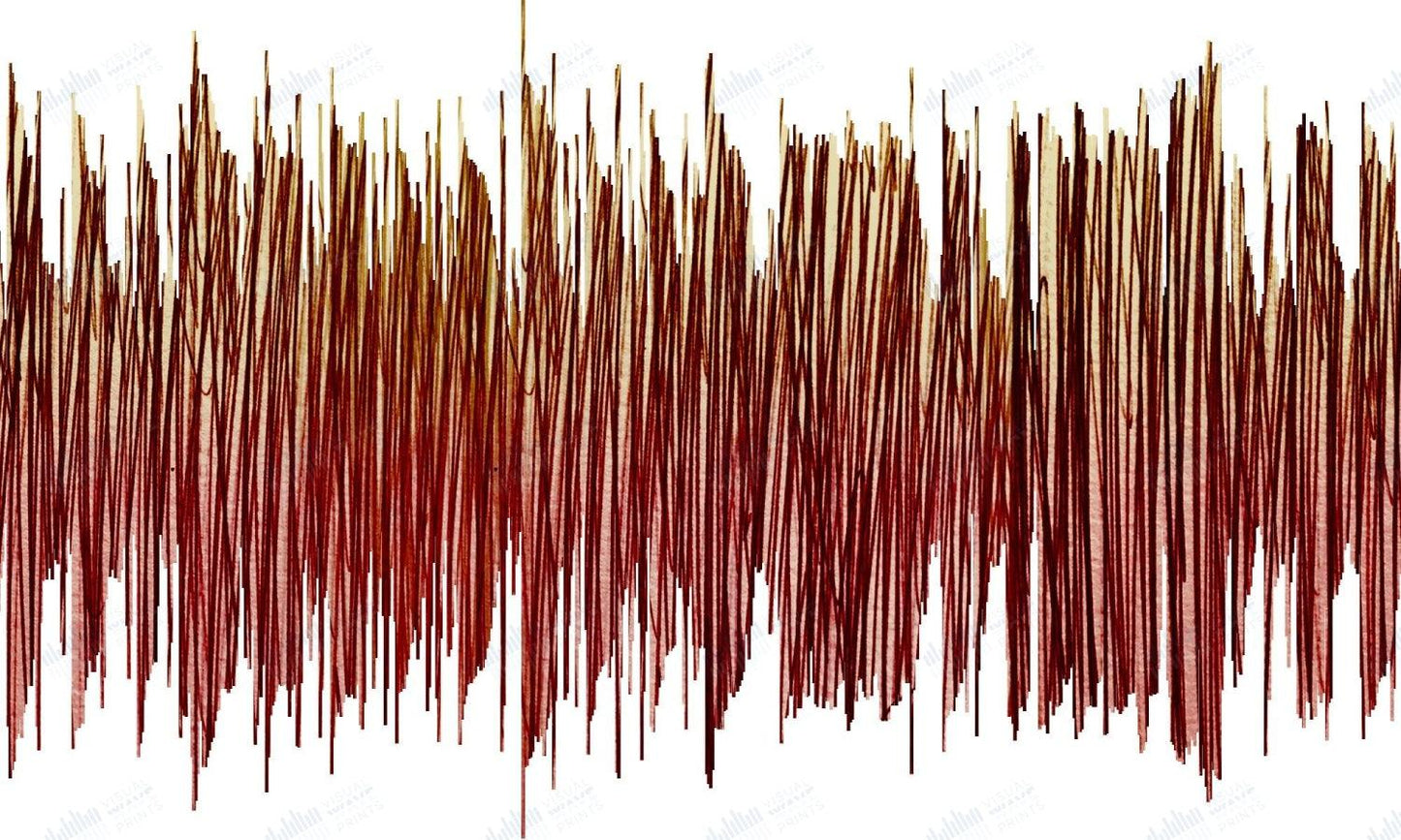 Norwegian Wood by the Beatles - Visual Wave Prints