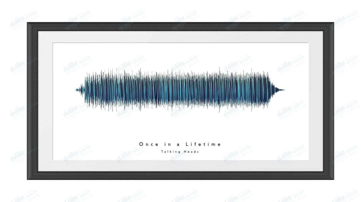 Once in a Lifetime by Talking Heads - Visual Wave Prints